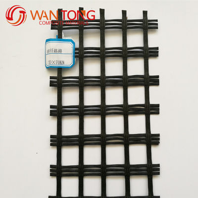 5 m Breite Glasfaser Geogrid Warp Stricking für Asphaltüberlag Verstärkung CE/ISO9001