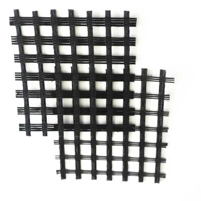 Bitumenbeschichtung Straßenbelag Material Glasfaser Geogrid mit Mesh Größe 12,7*12,7mm