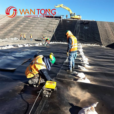 1 mm 2 mm 3 mm glatte Oberfläche HDPE wasserdichte Geomembran für Teichdamm Lagune