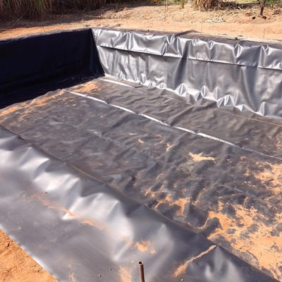 HDPE-Geomembran Schwarzdurchlässige Membran für die Wasserdichtung von Fischbecken in der Aquakultur