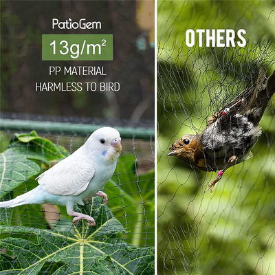 UV-beständig Weiß Schwarz Grün PP-Plastiknetz zur Kontrolle von Vogelnetzen/Häschen