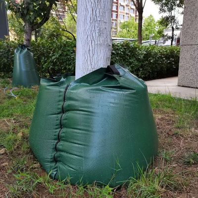 Grün 2 Packungen 15 Gallonen langsam freigesetzter Selbsttropfbewässerung Baumbewässerungstasche CE/ISO genehmigt