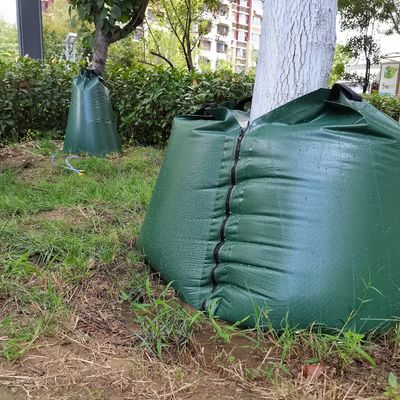 Grün 2 Packungen 15 Gallonen langsam freigesetzter Selbsttropfbewässerung Baumbewässerungstasche CE/ISO genehmigt