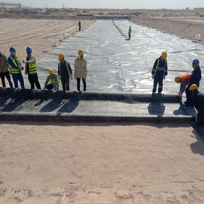 100% jungfräuliche HDPE LLDPE 1 mm 2 mm HDPE Geomembran-Liner für Fischbecken-Kulturdeponien