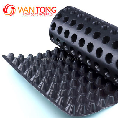 8 mm HDPE PP Jungfrau Recycling Drainage Board für die Errichtung von unterirdischen Parkplätzen
