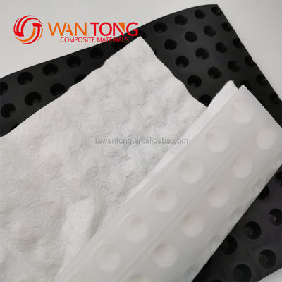 8 mm HDPE PP Jungfrau Recycling Drainage Board für die Errichtung von unterirdischen Parkplätzen