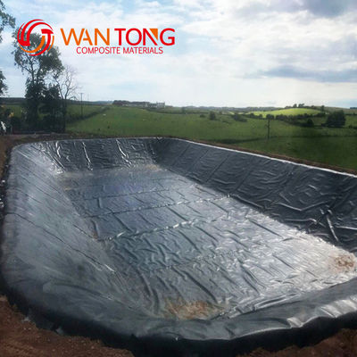 angepasste Breite 1,5 mm HDPE Geomembran für chinesische Design-Stil Teich Liner bei unteren
