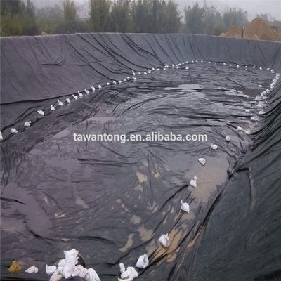 2 mm Dicke Schwarze HDPE Plastik Geomembran für Fischzucht Damm Wassertank Teich Liner Verkauf
