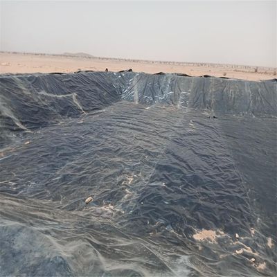 Schwarze HDPE Geomembran Liner 1 mm für Landwirtschaftliche Teiche Wasserdicht 0,5 mm 0,75 mm 1,5 mm