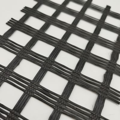 50-200m Länge Geogrid für Asphalt Straßenbau Dauerhafte Polyester PET-Verbundwerkstoff