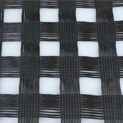 50-200m Länge Geogrid für Asphalt Straßenbau Dauerhafte Polyester PET-Verbundwerkstoff