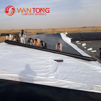 Schwarze HDPE-Geomembran für Fischstaudamm Liner im chinesischen Design-Stil und 0,1-4mm