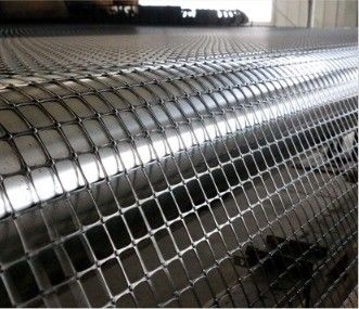 Schwarze Geotextil-Nichtgewebe-Biaxial-Plastik-Geogrid-Stiche-Antikrack-Geogrid für Asphaltbelag