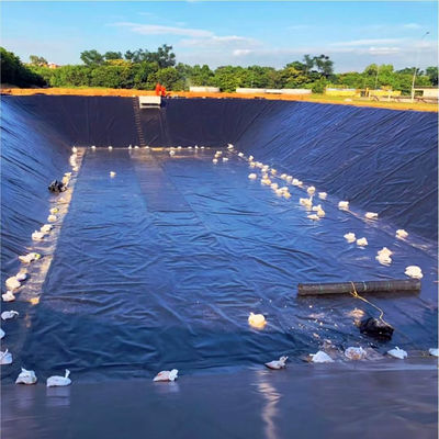 Schwarze Plastikfolie, Wasserdichtung für Teiche, HDPE-Geomembran 0,2 mm/0,5 mm/1,0 mm/2,0 mm
