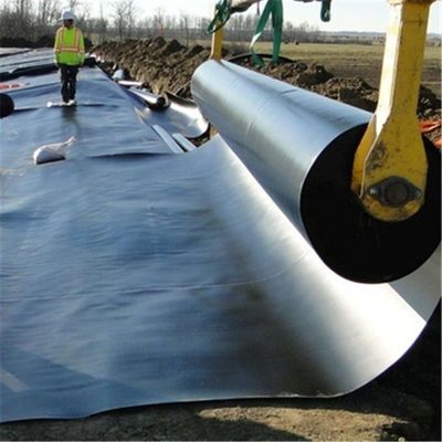 Schwarze Plastikfolie, Wasserdichtung für Teiche, HDPE-Geomembran 0,2 mm/0,5 mm/1,0 mm/2,0 mm