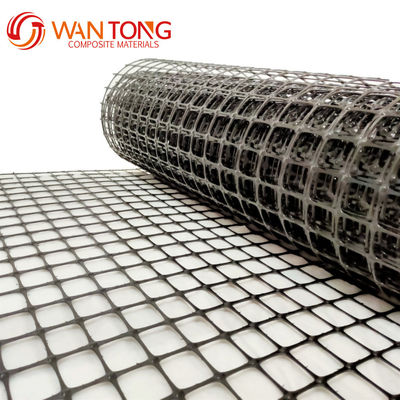 Chinesischer Design-Stil 50-50kn/M PP Biaxial Plastic Geogrid für Eisenbahn- und Flughafenverstärkung