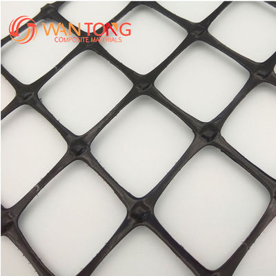Straßenverstärkung Geotextil aus Geweben für Haustiere Verbundstoff aus PP-Kunststoff 25kn Biaxial Geogrid