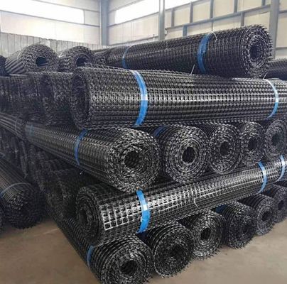 25.4*25,4 mm Maschengröße Hochfeste Biaksial PP Kunststoff Geogrid zur Bodenverstärkung