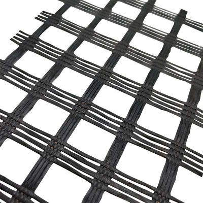 Geogrid aus Glasfaser für die Festigkeit Straßenabdeckung Verstärkung Weißes Asphalt überzogen Geogrid