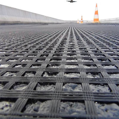 80-80 PET-Geogrid für die Verfestigung des Straßenabbaus und Ausbildung vor Ort