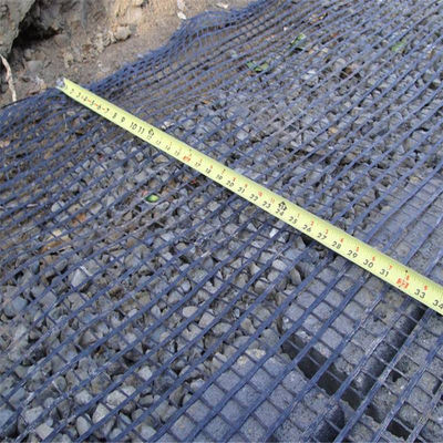 80-80 PET-Geogrid für die Verfestigung des Straßenabbaus und Ausbildung vor Ort