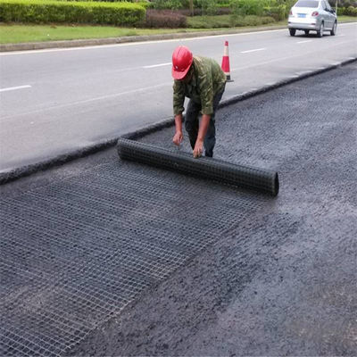 80-80 PET-Geogrid für die Verfestigung des Straßenabbaus und Ausbildung vor Ort