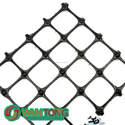 1-6 m Breite 30 kn Kunststoff PP Biaksial Geogrid Verbundgeotextil für den Straßenbau