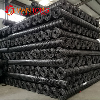 1-6 m Breite 30 kn Kunststoff PP Biaksial Geogrid Verbundgeotextil für den Straßenbau