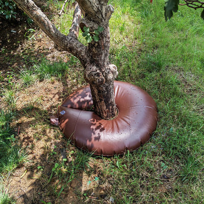 ISO-zertifizierter langsam freigesetzter 15 Gallonen PVC-Baumbewässerungsring mit Tropfbewässerungs-Emittern