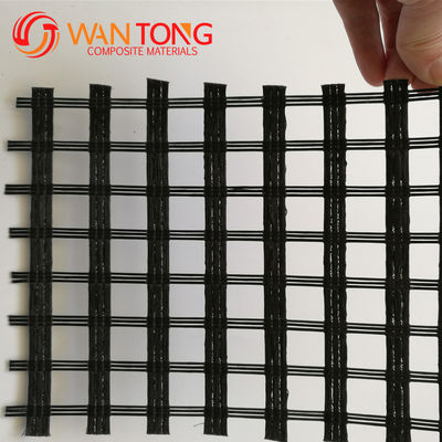 80kn Glasfasernetz Geogrid für Straßenabbau in Biaxial Polyester