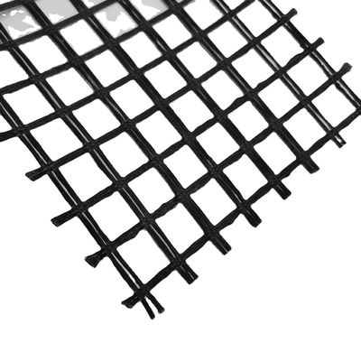 Straßenbau Geogrid 50 kn Zugfestigkeit 80-80 PET zur Verfestigung des Straßenbodens