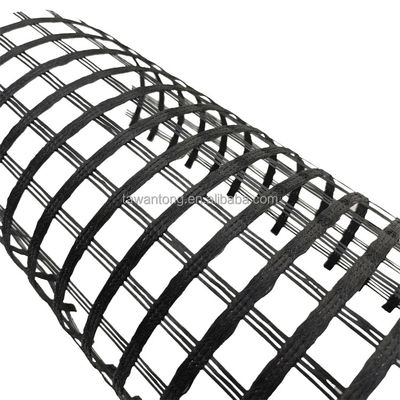 Straßenbau Geogrid 50 kn Zugfestigkeit 80-80 PET zur Verfestigung des Straßenbodens