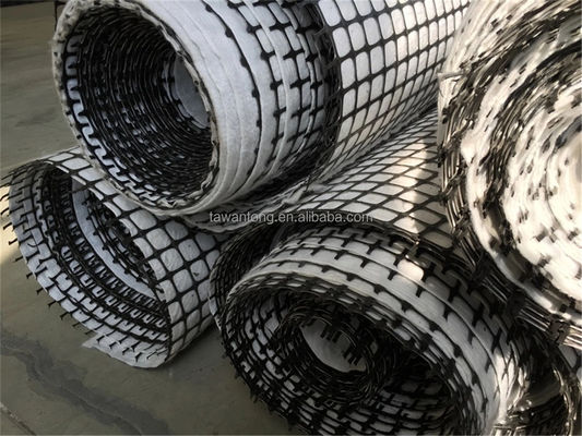 Schwarz Wantong Verbundwerkstoff PP Biaksial-Geogrid für den Straßenbau