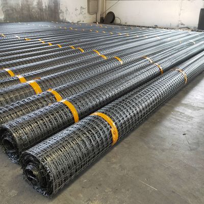 Installation vor Ort Hohe Festigkeit 30kN/m PP Biaxial Geogrid zur Stabilisierung der Auffahrt